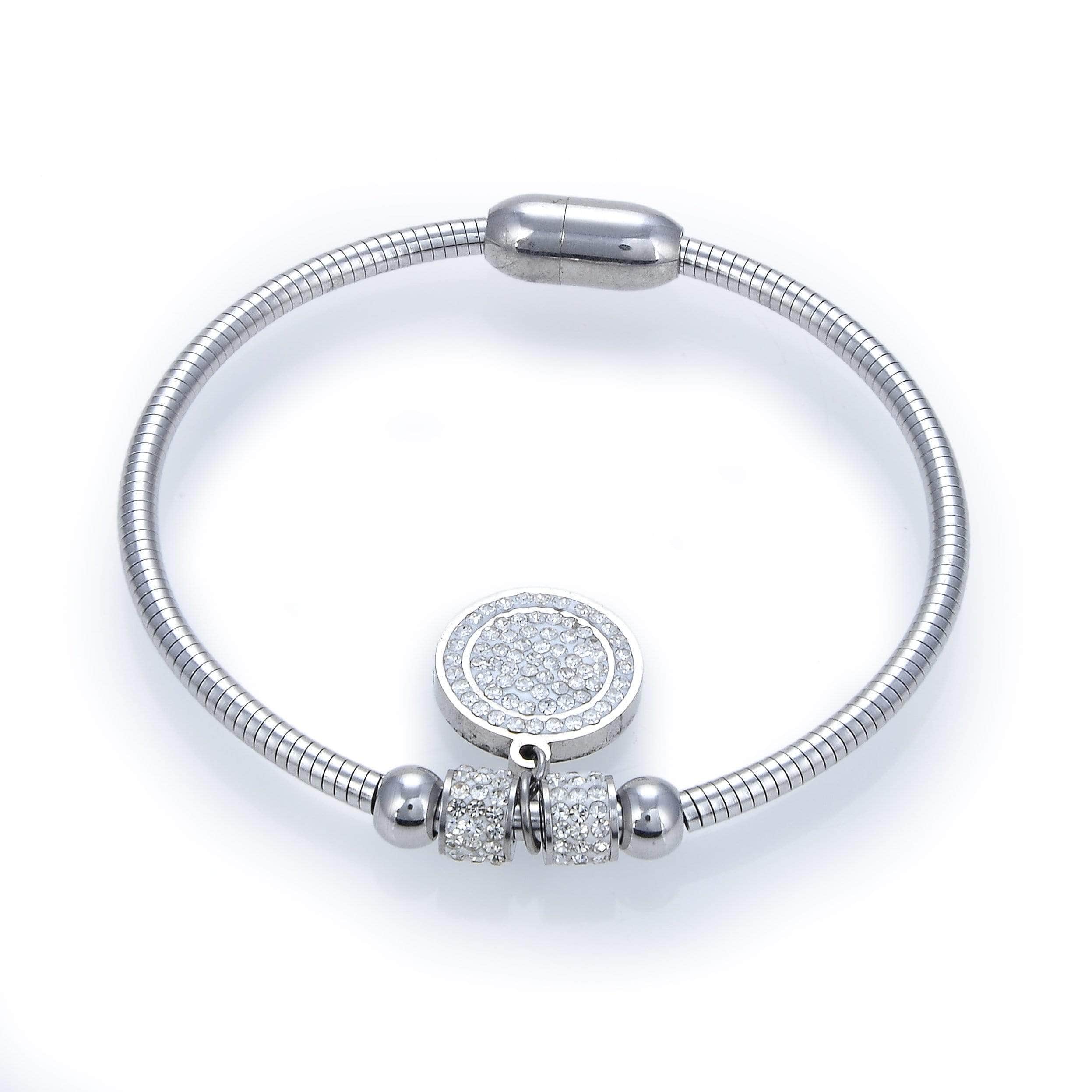 Buy 18Kt Three Liner Diamond Studded Link Bracelet For Men 178VG440 Online  from Vaibhav Jewellers